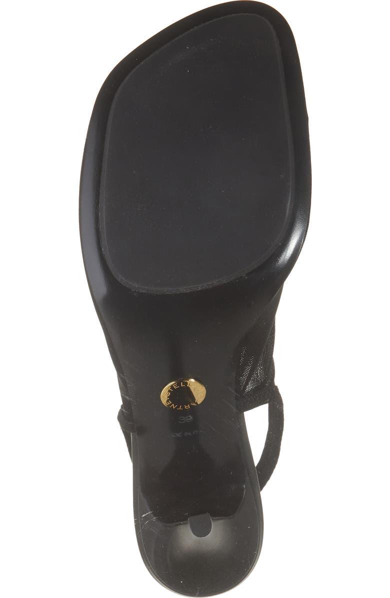 Stella McCartney Stretch Mesh Slingback Pump, Alternate, color, Black