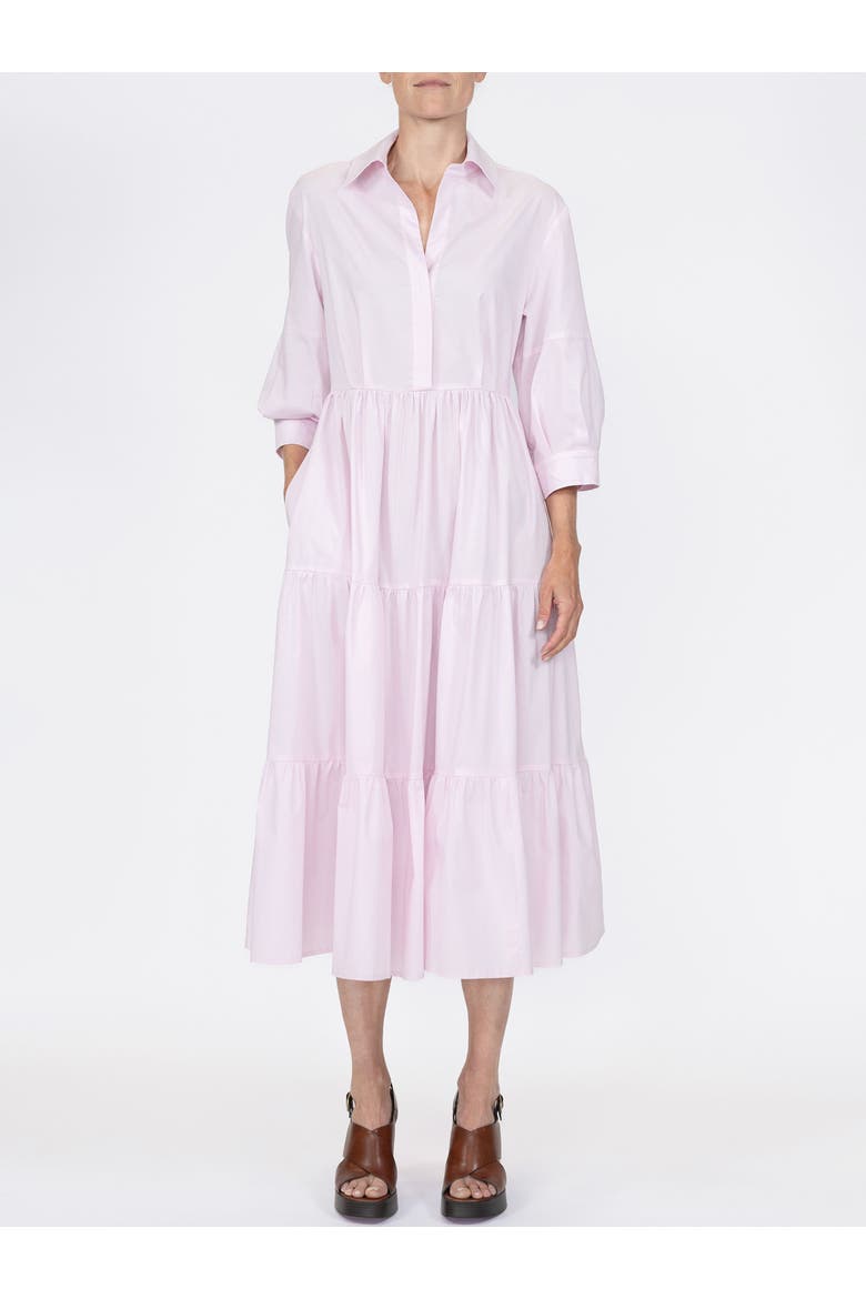 MARSEILLE Tiered Dress Pink, Alternate, color, Pink