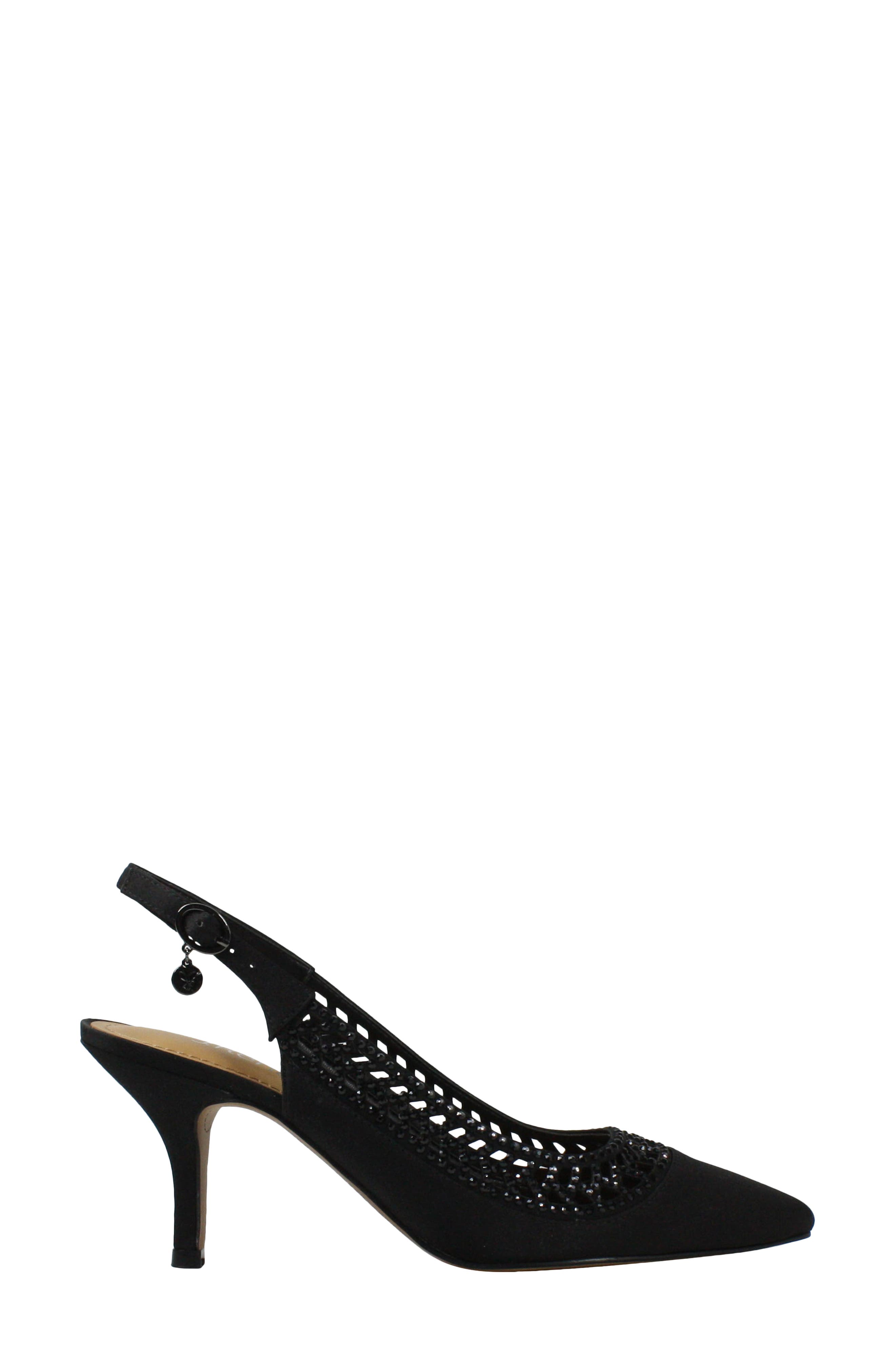 J. Reneé Naiara Crystal Embellished Slingback Pointed Toe Pump, Alternate, color, 