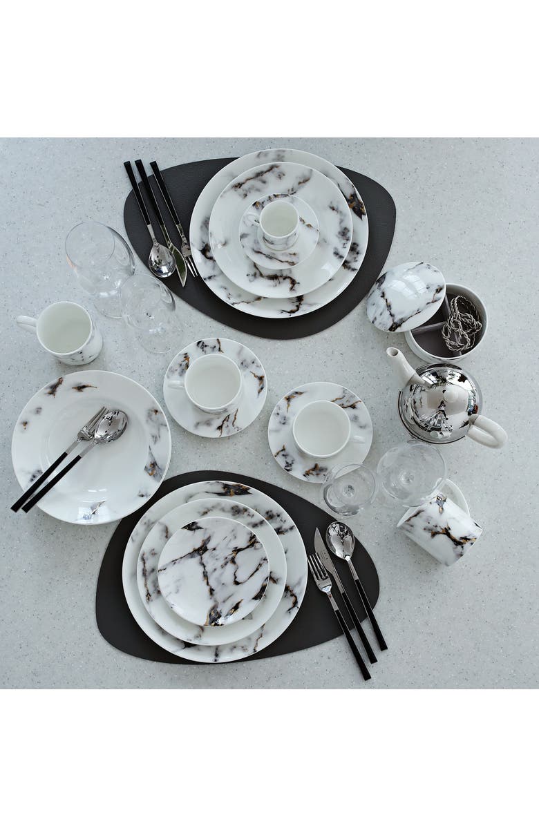 Prouna Marble Venice Fog Soup Bowl, Alternate, color, White