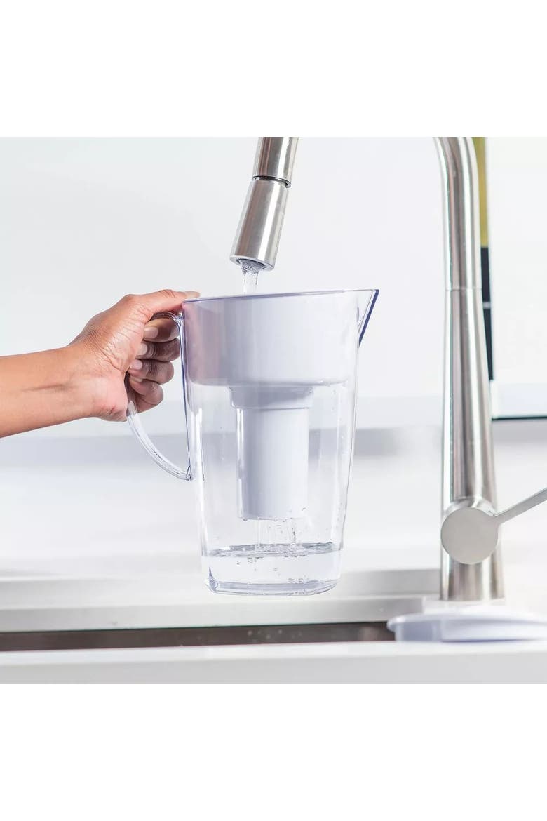 Clear BPA Free Water Filtration Pitcher Dispenser, Alternate, color, Clear
