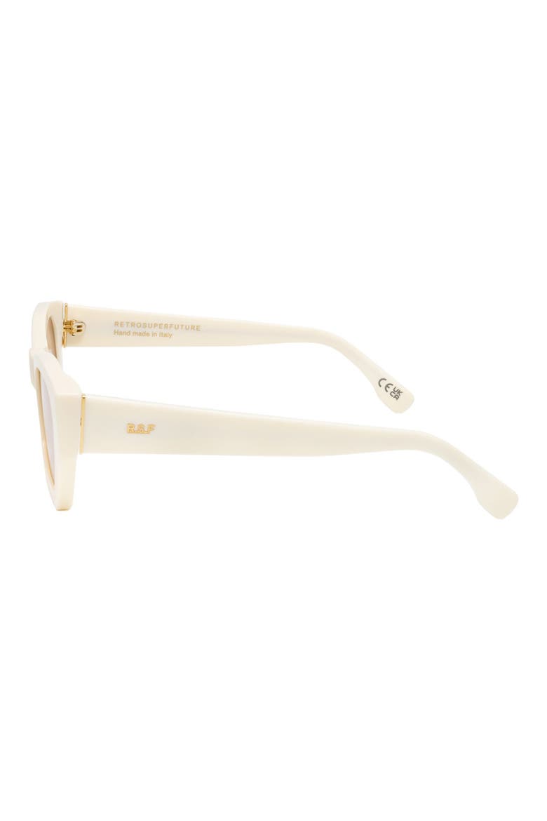54mm Cat Eye Sunglasses, Alternate, color, WHITE