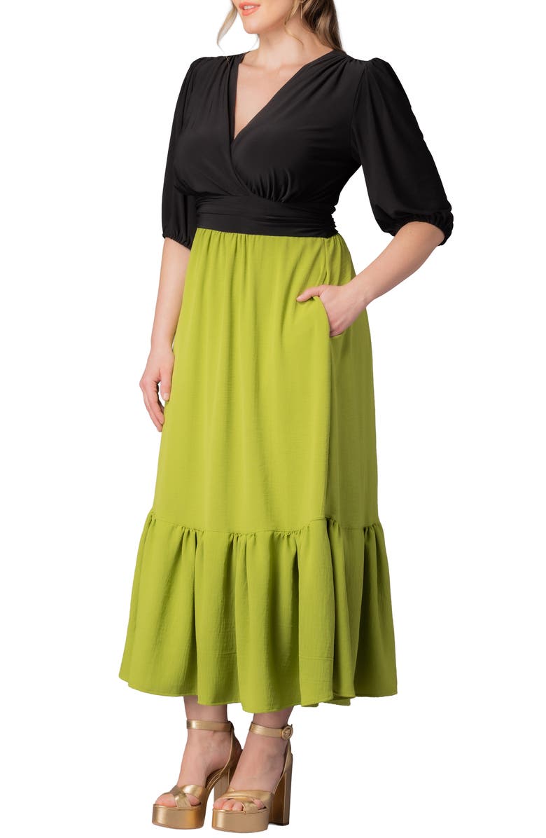 Kiyonna Danica Mixed Media Dress, Alternate, color, 