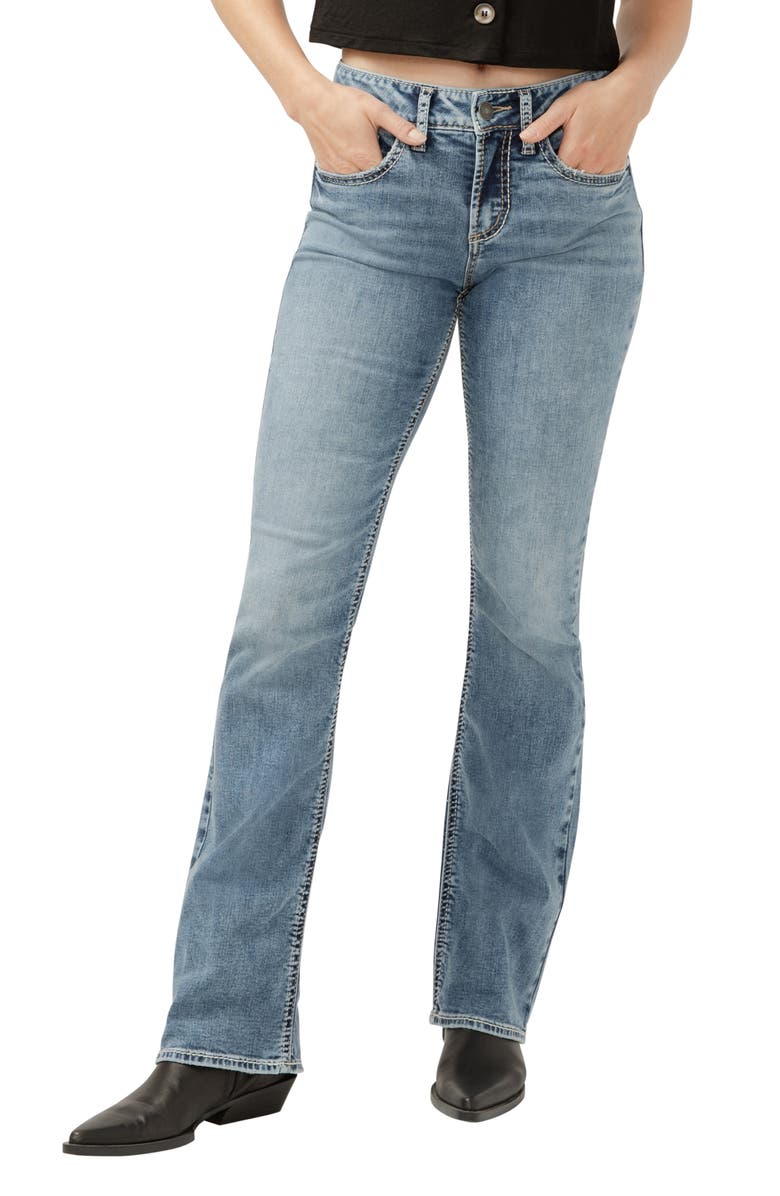 Silver Jeans Co. Suki Curvy Slim Bootcut Jeans, Main, color, Indigo