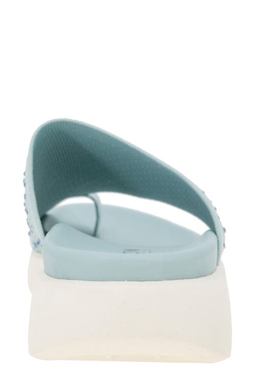 Reaction Kenneth Cole Teffi Knit Platform Sandal In Light Blue Knit