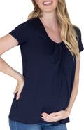 Angel Maternity Petal Front Maternity/Nursing Top