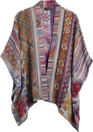 SAACHI Geometric Floral Jacquard Short Topper