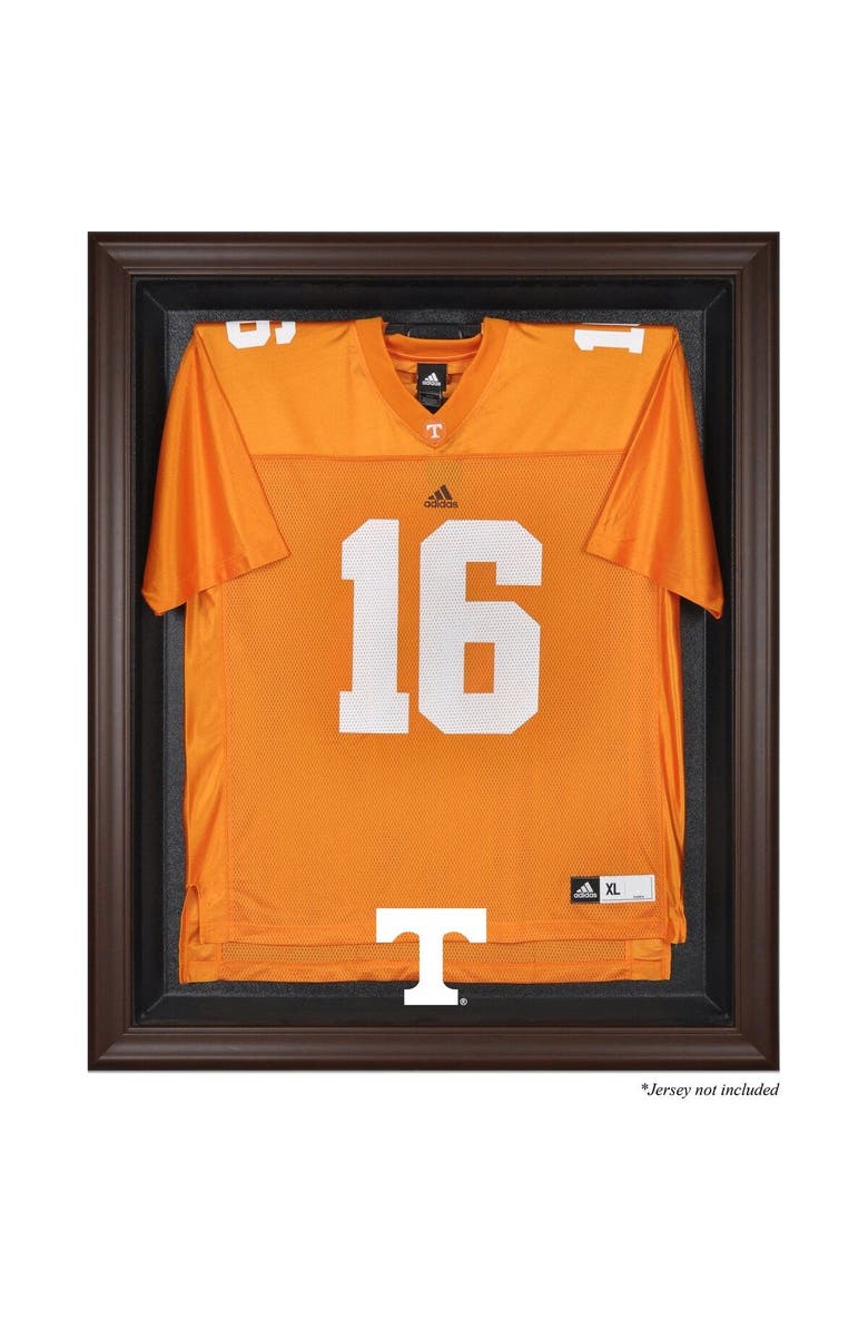 FANATICS AUTHENTIC Tennessee Volunteers Brown Framed Logo Jersey Display Case, Main, color, 