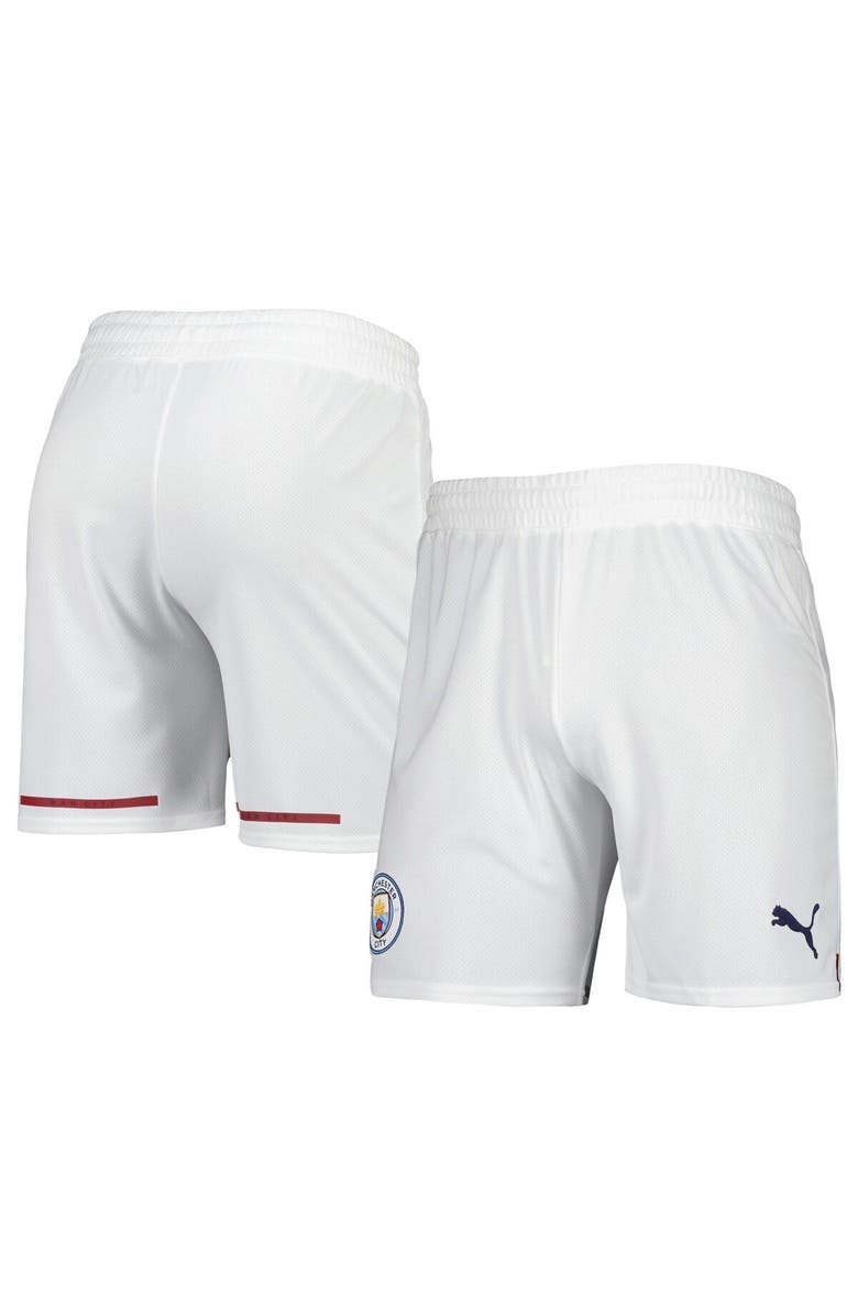 PUMA Men's Puma White Manchester City Replica DryCELL Shorts, Main, color, 