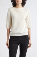 MARELLA Silk Blend Short Sleeve Sweater