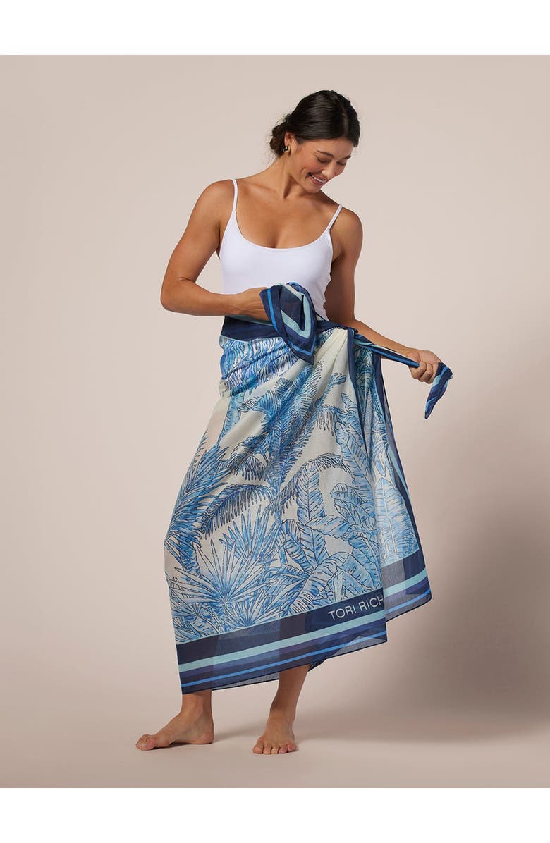 Tori Richard Trees of Blue Pareo, Main, color, Magnolia