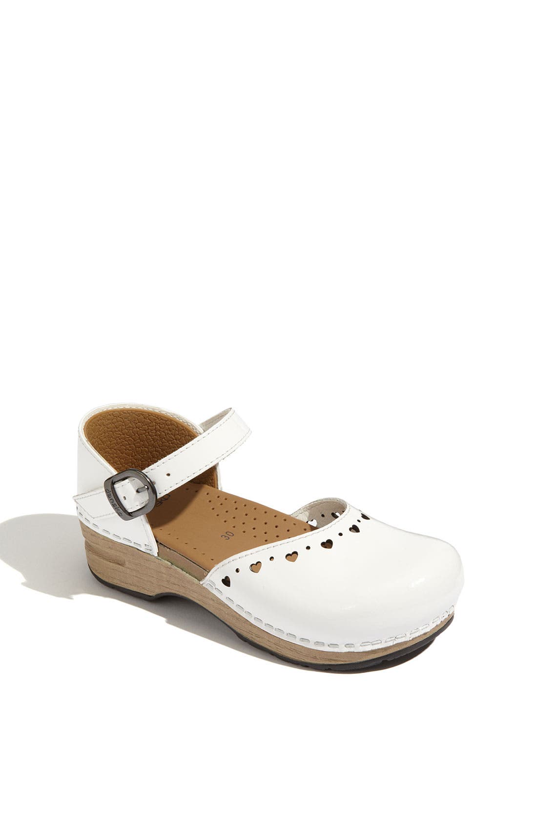 'Jamie' Clog, Main, color, WHITE PATENT
