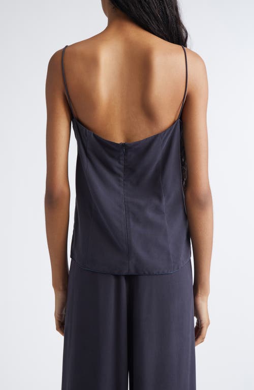 Max Mara Unghia Silk Camisole In Blue