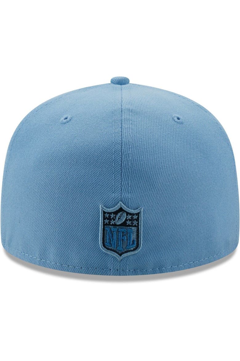 Men's New Era Light Blue Detroit Lions 75 Seasons The Pastels 59FIFTY Fitted Hat, Alternate, color, Light Blue