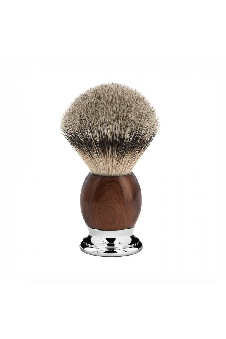 Sophist Ironwood & Chrome Silvertip Badger Shaving Brush, Main, color, Ironwood