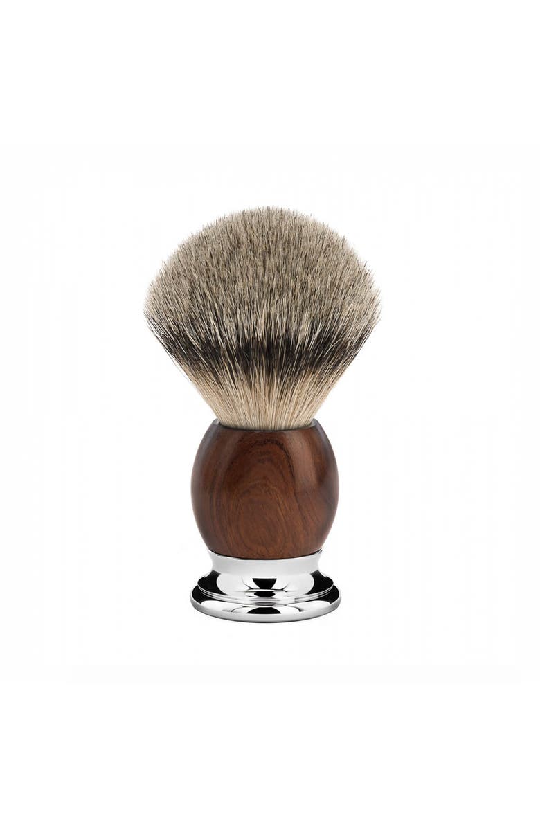 MÜHLE Sophist Ironwood & Chrome Silvertip Badger Shaving Brush, Main, color, Ironwood