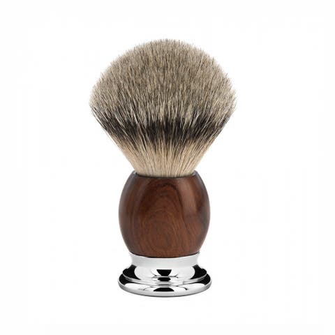 Sophist Ironwood & Chrome Silvertip Badger Shaving Brush
