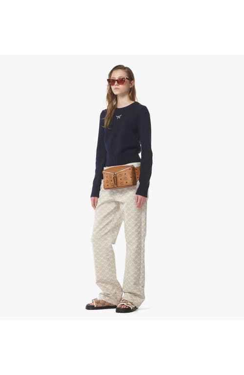 Mcm Diamond 3d Belt Bag In Brown