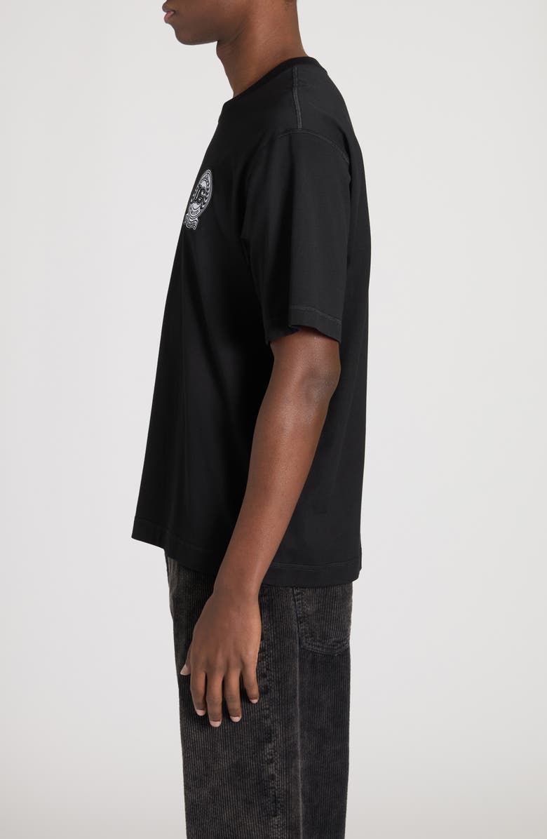 Dolce&Gabbana Embroidered Logo Patch T-Shirt, Alternate, color, Nero