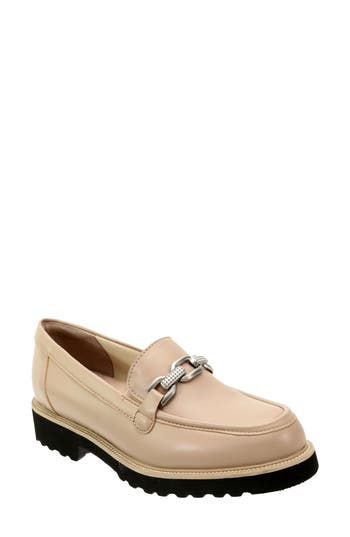 David Tate Magan Leather Loafer In Neutral