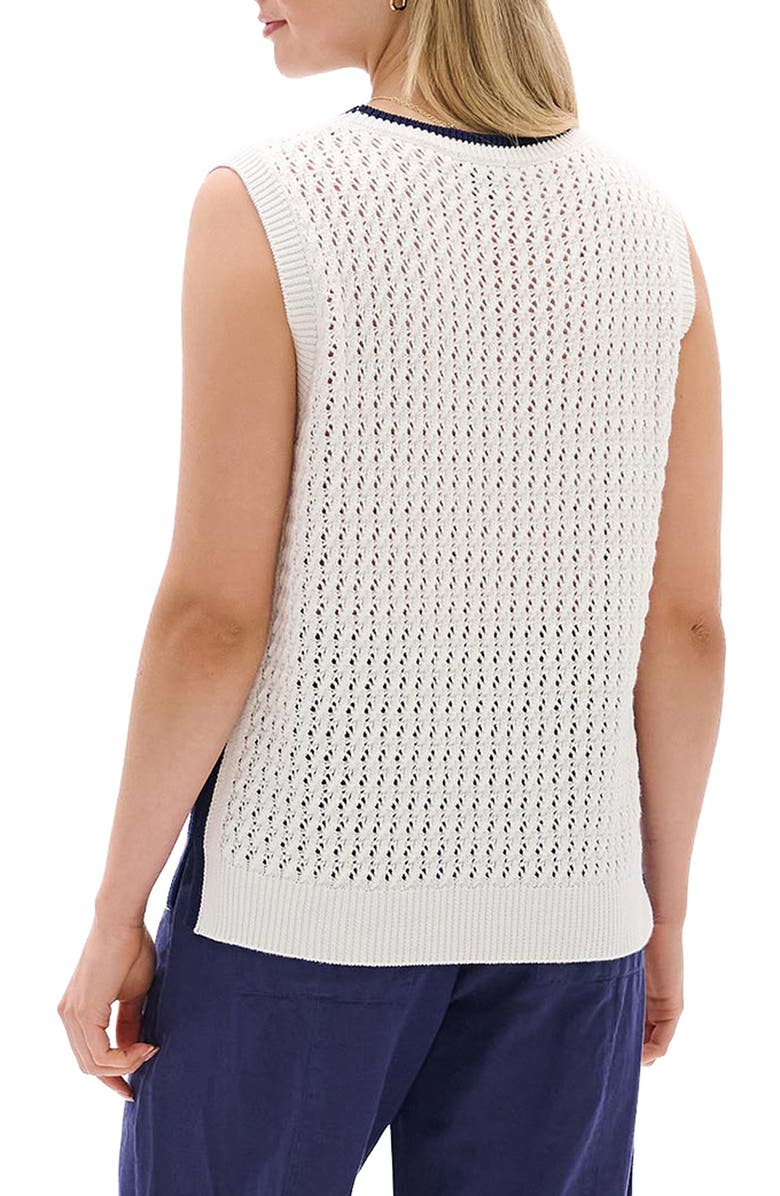 Hatley Cruz Cotton Sweater Tank, Alternate, color, White