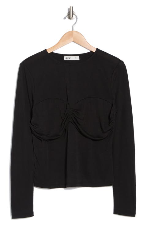 Ruched Long Sleeve Top