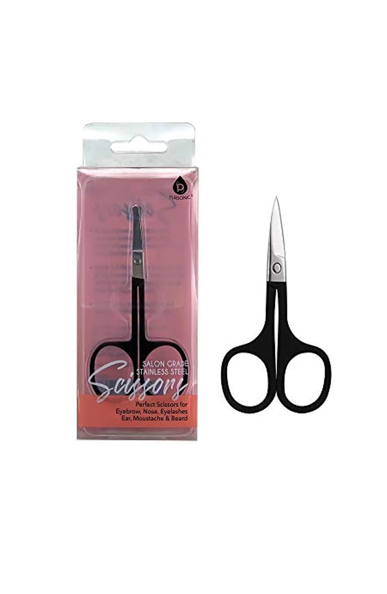 PURSONIC Salon Grade Stainless Steel Scissors, Alternate, color, Black