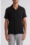 Texture Short Sleeve Button-Up Shirt