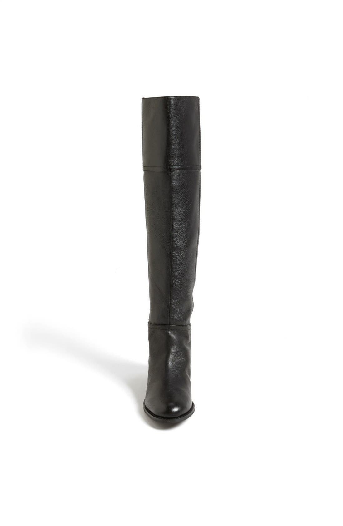 'Flash' Over the Knee Riding Boot, Alternate, color, BLACK