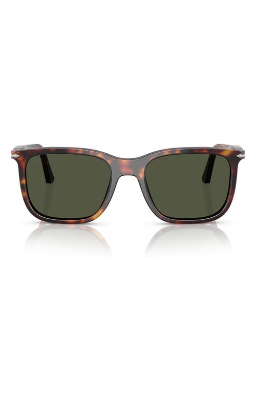 Persol 56mm Rectangular Sunglasses in Havana 