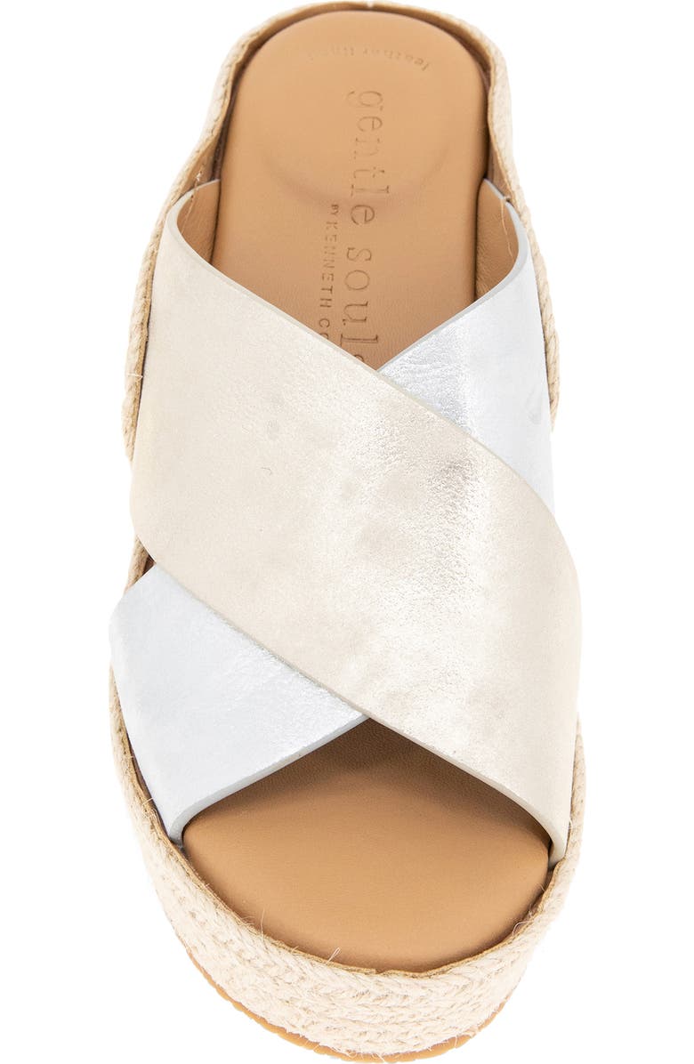 Gentle Souls Porto Espadrille Platform Wedge Slide Sandal, Alternate, color,