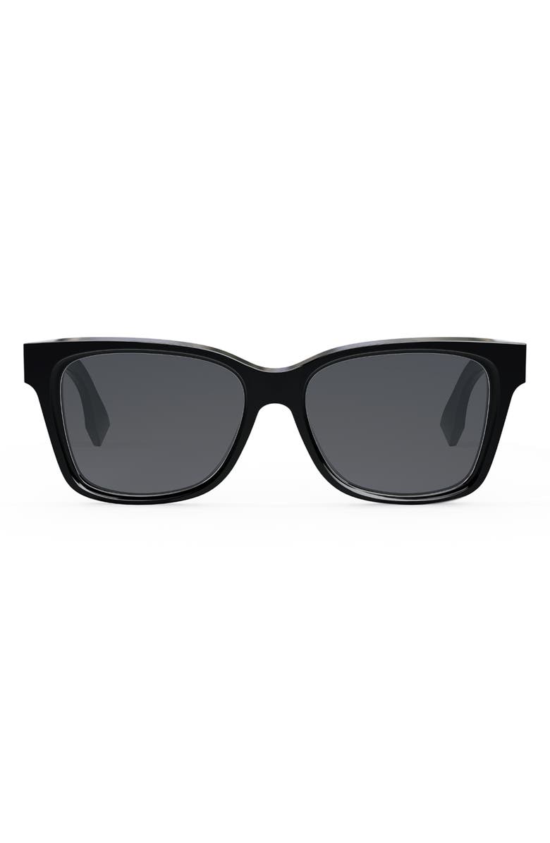 Fendi 'Fendi Lettering 54mm Geometric Sunglasses, Main, color,