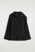 COS Double-Faced Wool Scarf Short Jacket