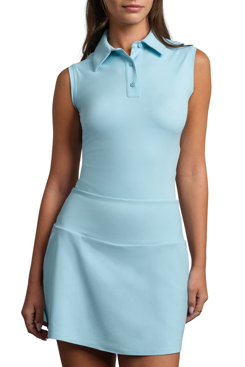 Course to Court Sleeveless Polo, Main, color, POOL BLUE