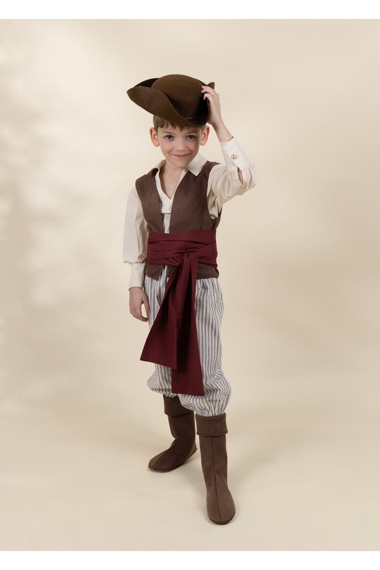 Pirate Play Costume with Hat, Main, color, Multicolor
