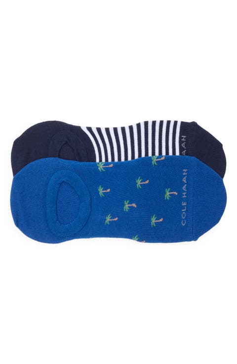 Assorted 2-Pack Palm Springs No-Show Socks