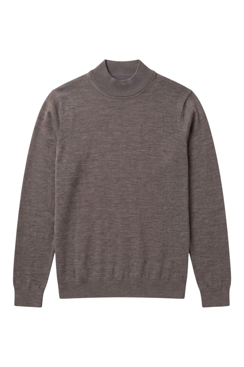 Featherweight Merino Mock Neck Sweater, Alternate, color, TAUPE