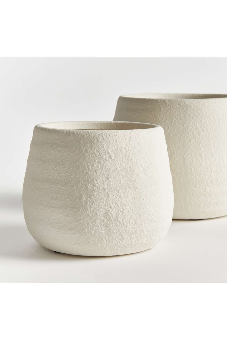 Selma Pots Set Of 2, Alternate, color, White
