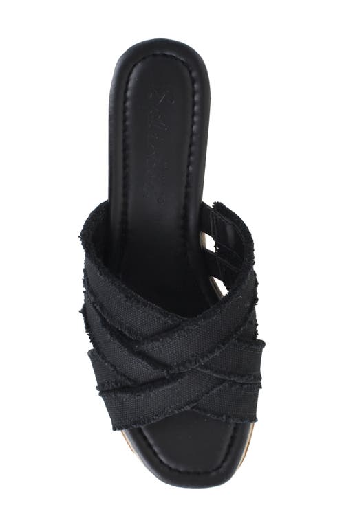 Splendid Delliny Espadrille Platform Wedge Sandal In Black