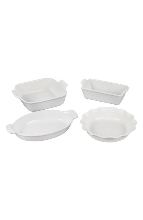 4-Piece Heritage Bakeware Essentials Stoneware Set