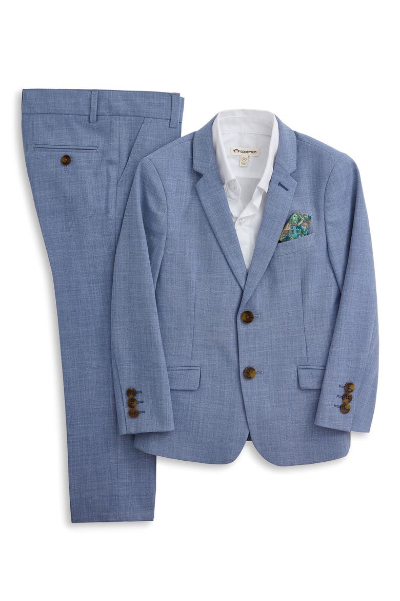 Kids' Mod Stretch Suit, Main, color, PACIFIC BLUE