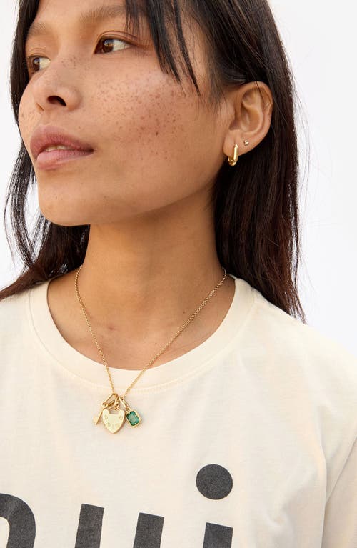 Clare V . Padlock Locket In Gold