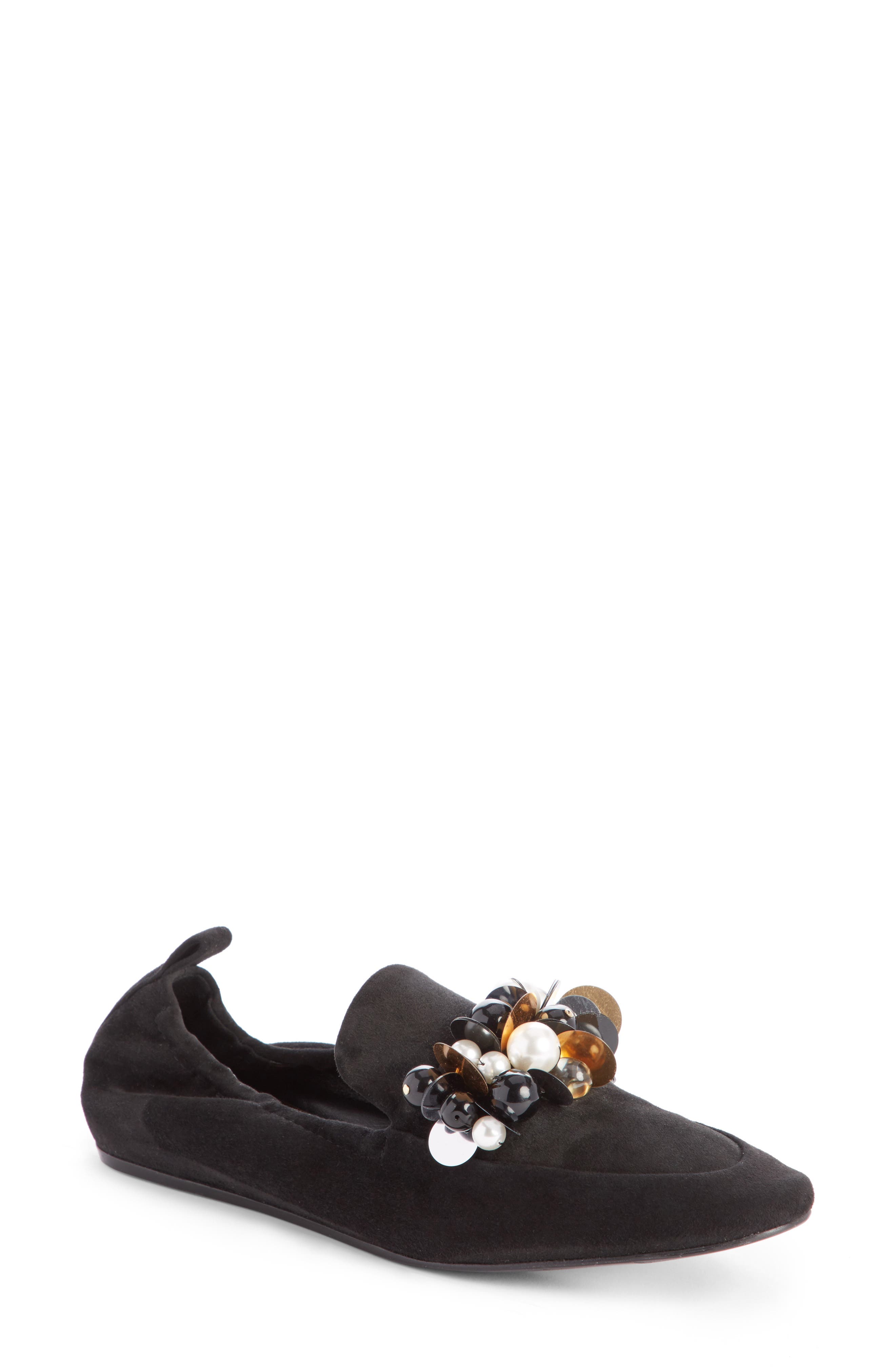 Pearl Slipper Loafer, Main, color, BLACK