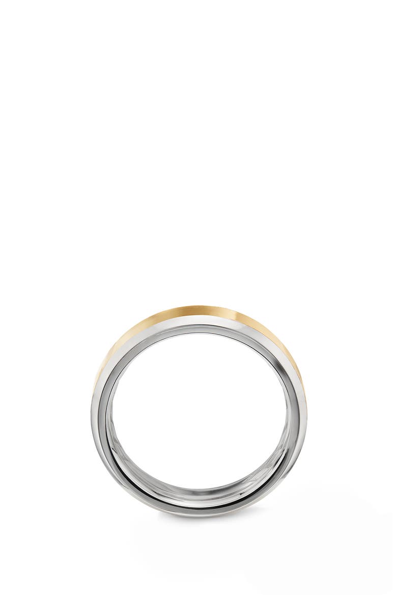 Beveled Band Ring, Alternate, color, YELLOW GOLD/ WHITE GOLD