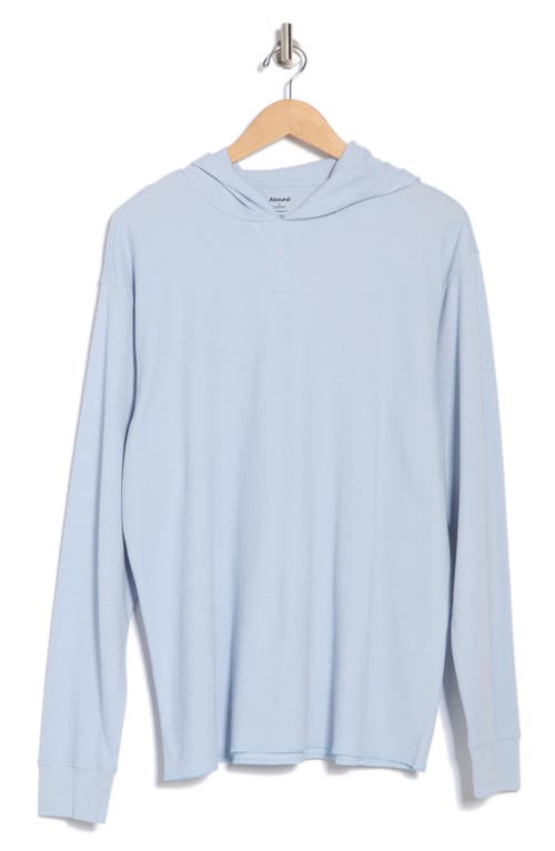 Abound Waffle Knit Thermal Hoodie In Blue