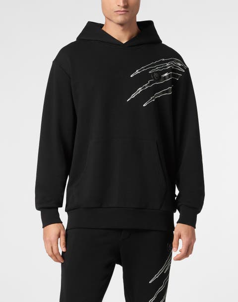 Cotton Hoodie Sweatshirt Ls Lamina Scratch Men