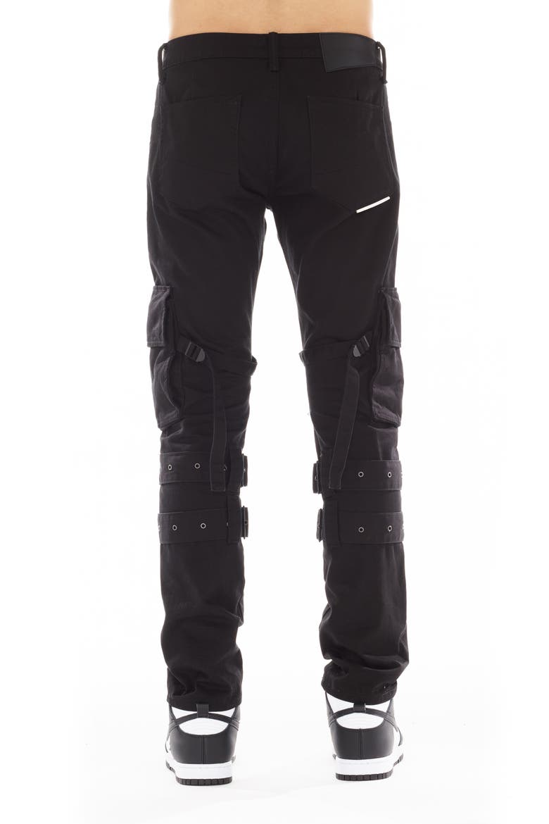 Cotton Cargo Jeans, Alternate, color, BLACK