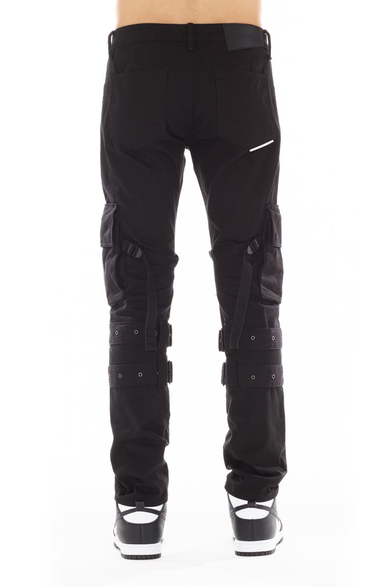 HVMAN Cotton Cargo Jeans, Alternate, color, Black