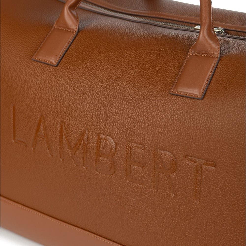 The June -  Vegan Leather Travel Bag, Alternate, color, Affogato