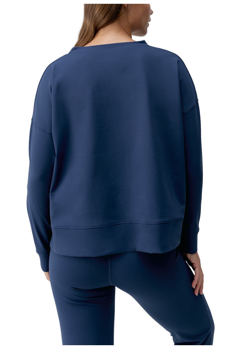 Born Living Yoga Daba Performance Sport Sweatshirt, Alternate, color, Sailor Blue